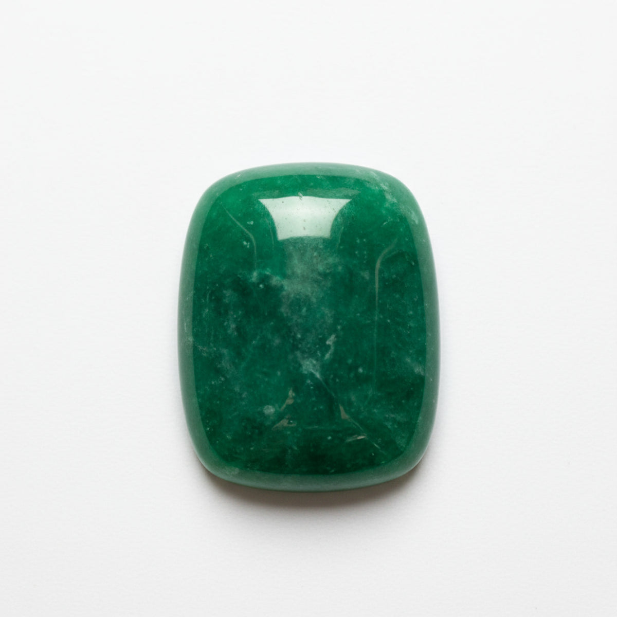 Green Jade 1PC Medium 7x10 MM Emerald Cabochon Green Brilliant semi Precious Loose Gems