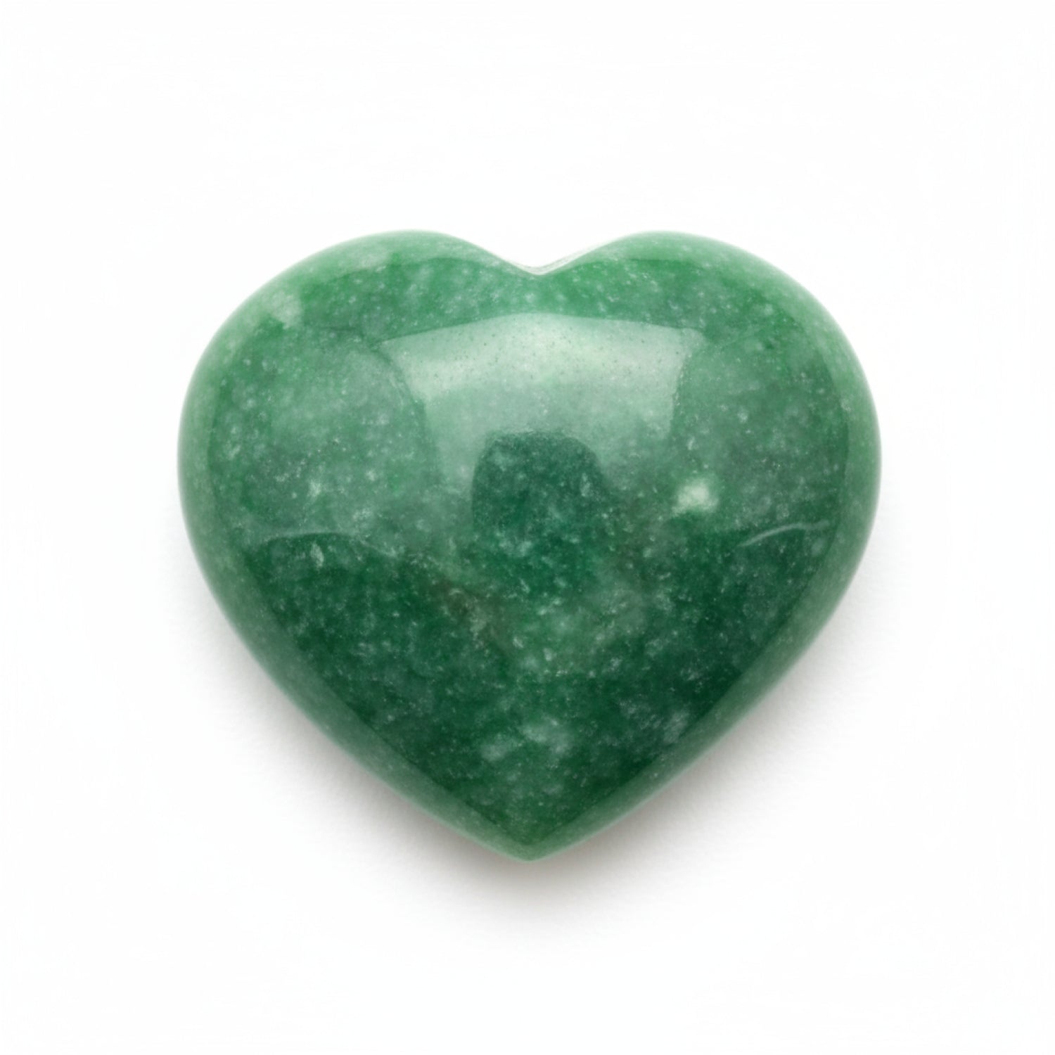Green Jade 1PC Large 10x10 MM Heart Cabochon Green Sparkling semi Precious Loose Gemstone