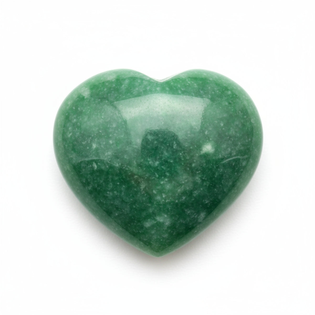 Green Jade 1PC Large 10x10 MM Heart Cabochon Green Sparkling semi Precious Loose Gemstone