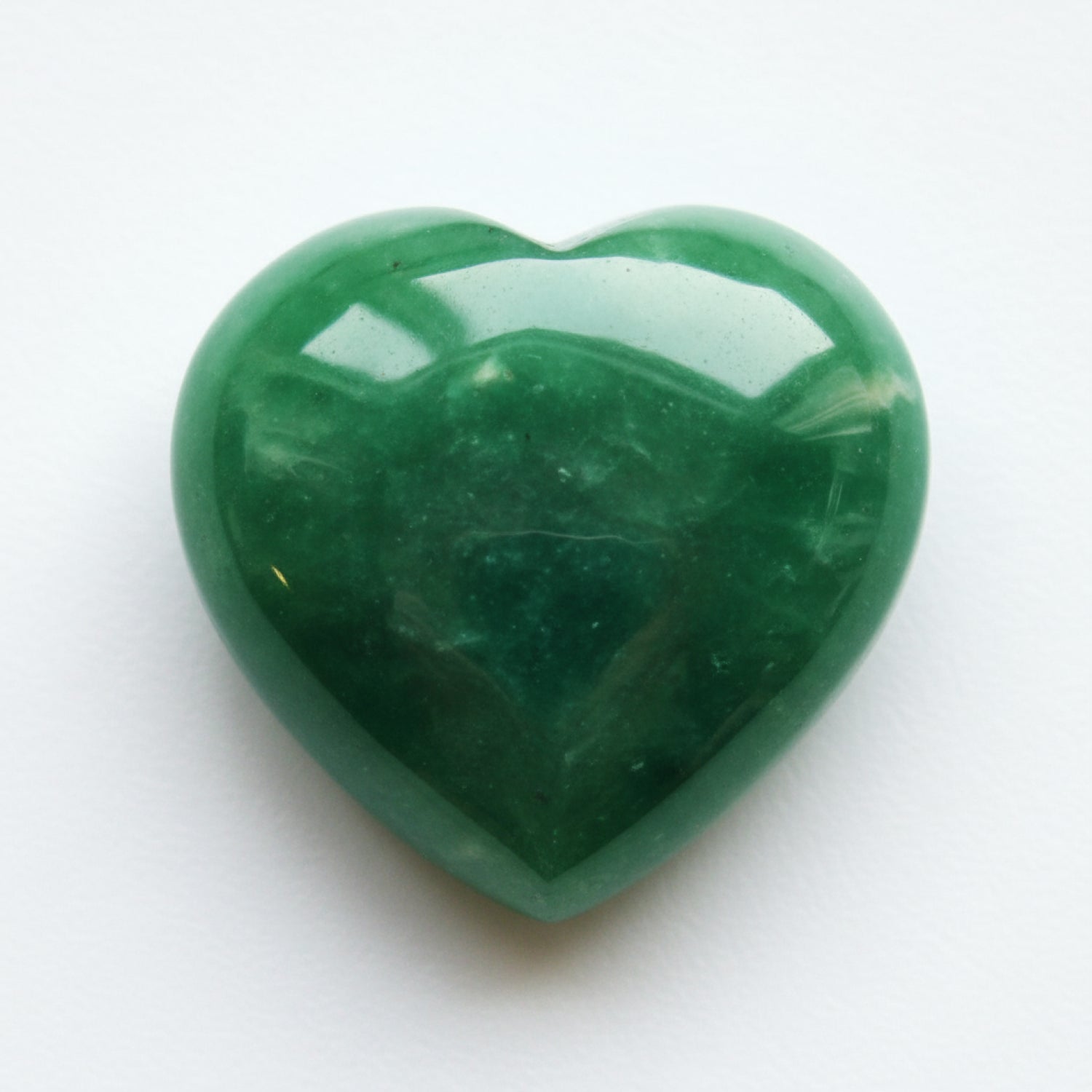 Green Jade 1PC Large 10x10 MM Heart Cabochon Green Sparkling semi Precious Loose Gemstone