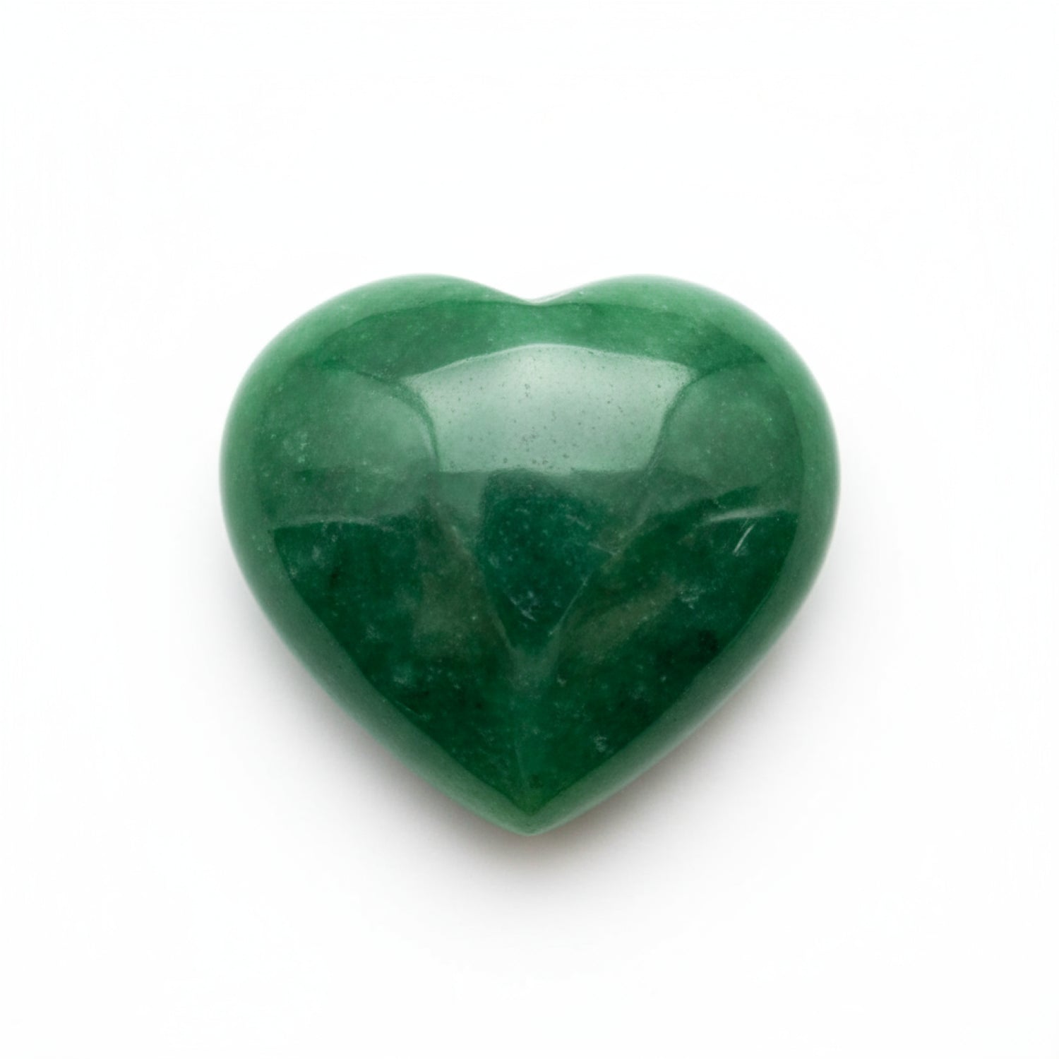 Green Jade 1PC Small 7x7 MM Heart Cabochon Green Pure semi Precious Precious Gemstone