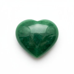 Green Jade 1PC Small 7x7 MM Heart Cabochon Green Pure semi Precious Precious Gemstone