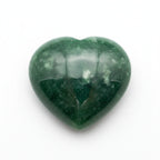 Green Jade 1PC Small 7x7 MM Heart Cabochon Green Pure semi Precious Precious Gemstone