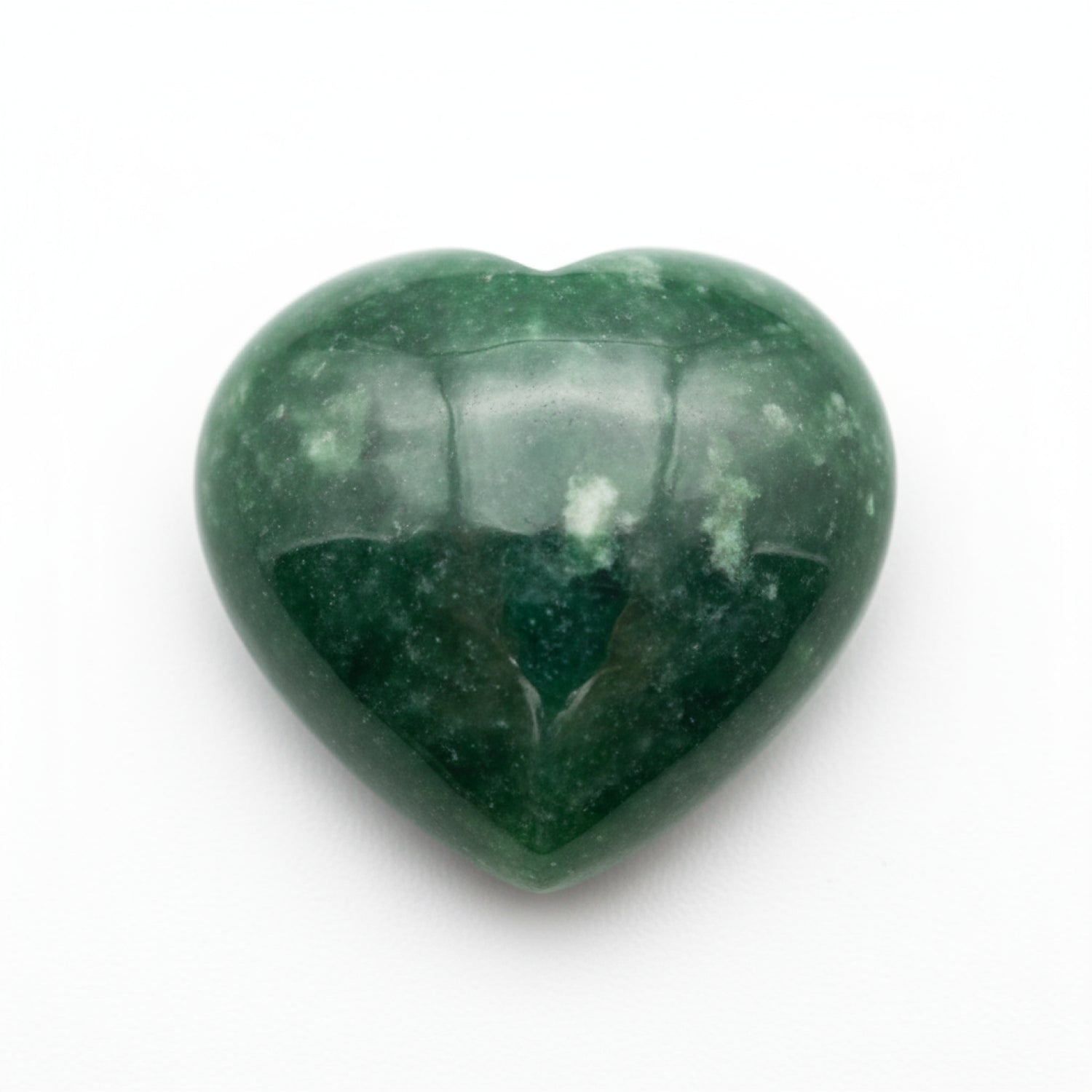 Green Jade 1PC Small 7x7 MM Heart Cabochon Green Pure semi Precious Precious Gemstone