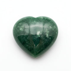 Green Jade 1PC Small 7x7 MM Heart Cabochon Green Pure semi Precious Precious Gemstone