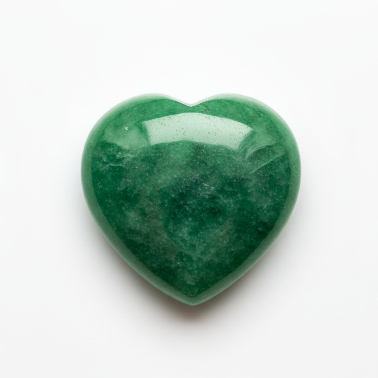 Green Jade 1PC Small 8x8 MM Heart Cabochon Green Fiery semi Precious Gems