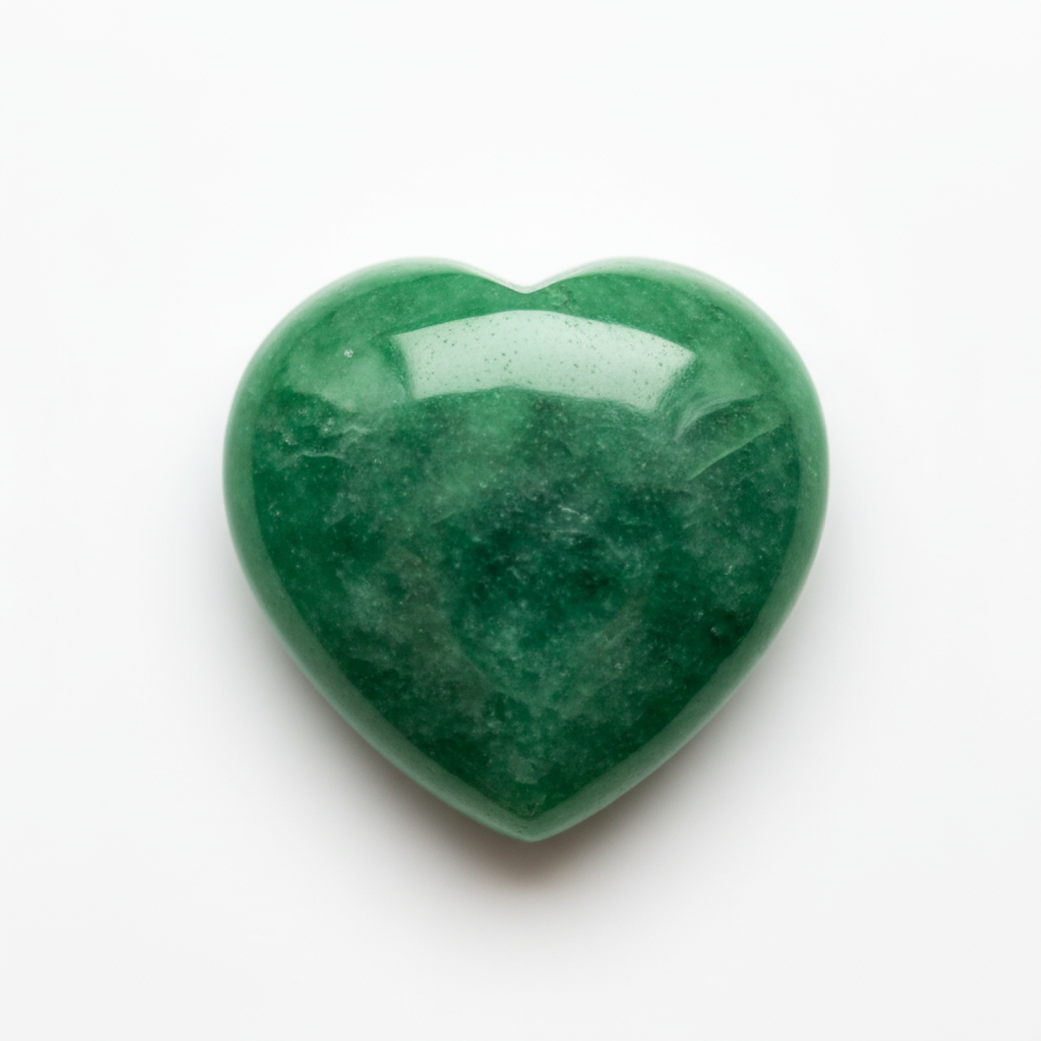 Green Jade 1PC Small 8x8 MM Heart Cabochon Green Fiery semi Precious Gems Immagine principale del prodotto