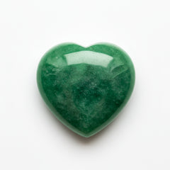 Green Jade 1PC Small 8x8 MM Heart Cabochon Green Fiery semi Precious Gems