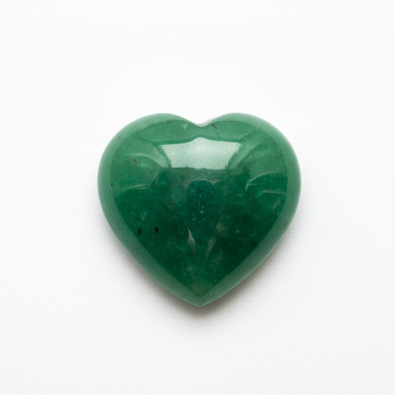 Green Jade 1PC Medium 9x9 MM Heart Cabochon Green Brilliant semi Precious Loose Gems