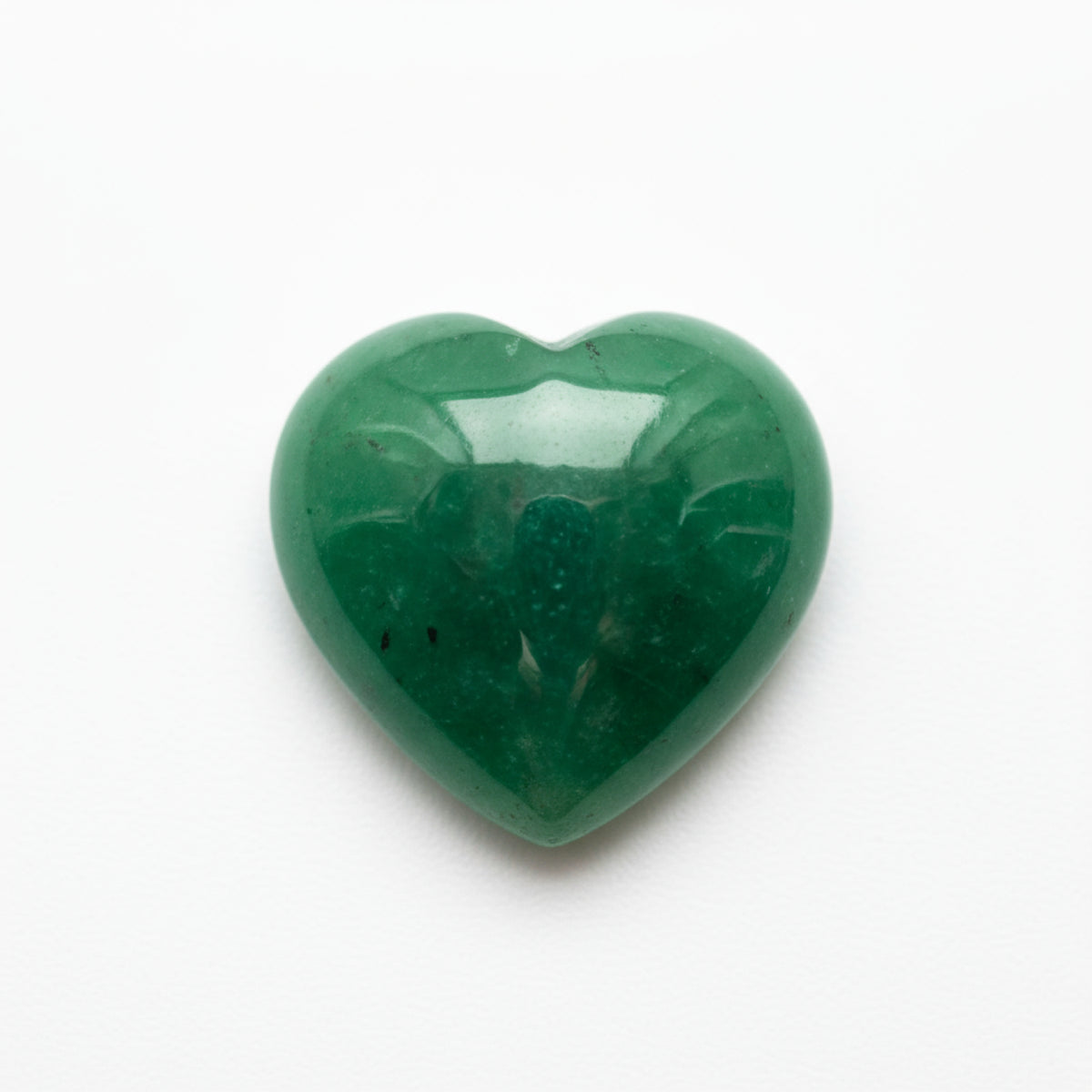 Green Jade 1PC Medium 9x9 MM Heart Cabochon Green Brilliant semi Precious Loose Gems