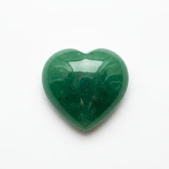 Green Jade 1PC Medium 9x9 MM Heart Cabochon Green Brilliant semi Precious Loose Gems