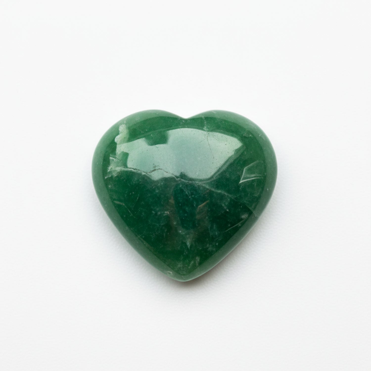 Green Jade 1PC Medium 9x9 MM Heart Cabochon Green Brilliant semi Precious Loose Gems