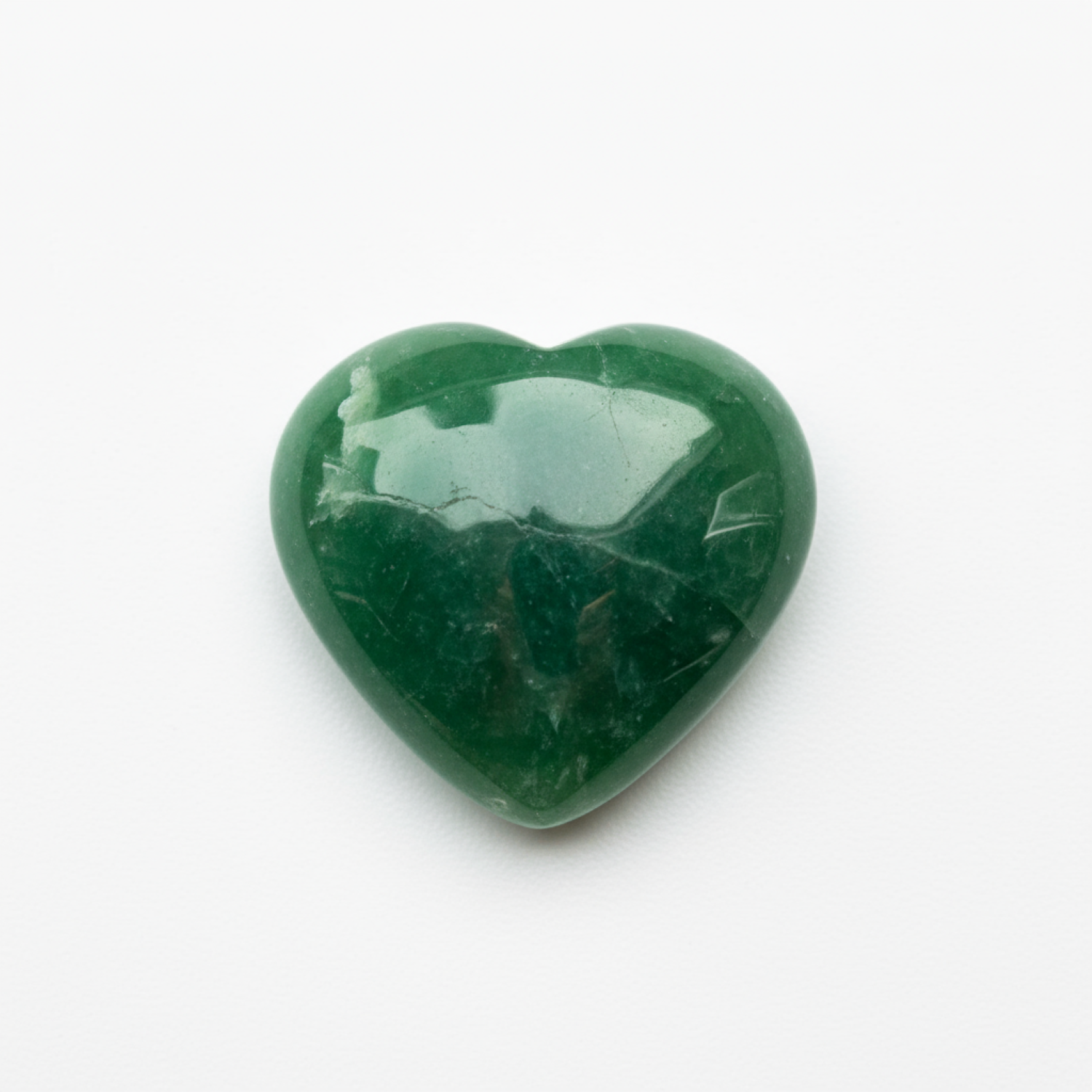 Green Jade 1PC Medium 9x9 MM Heart Cabochon Green Brilliant semi Precious Loose Gems Второстепенное изображение товара