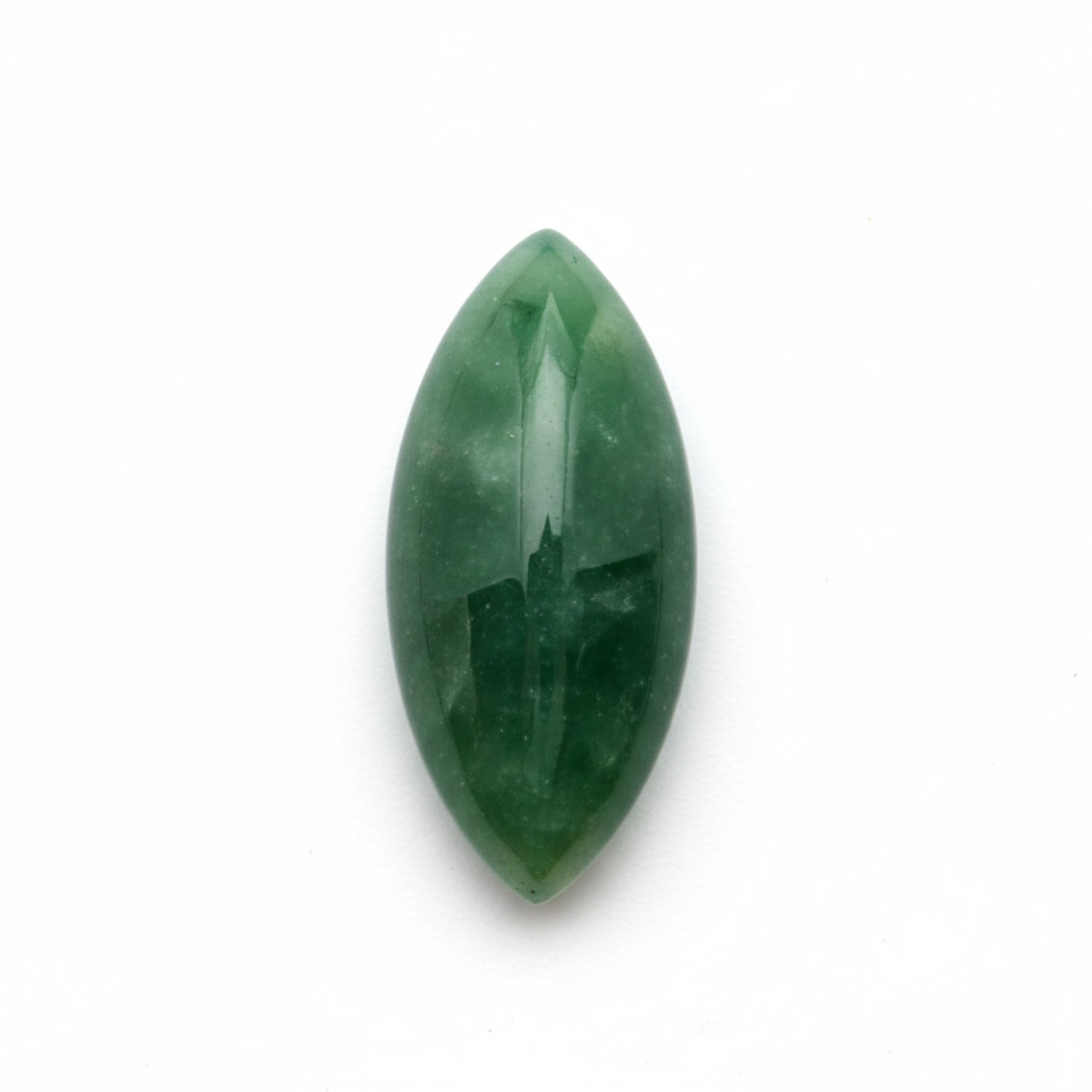 Green Jade 1PC Small 5x10 MM Marquise  Cabochon Green Fine semi Precious Semi Precious Gemstone
