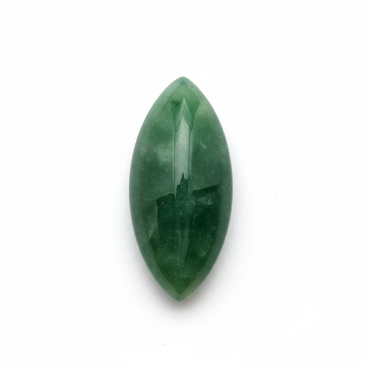 Green Jade 1PC Small 5x10 MM Marquise  Cabochon Green Fine semi Precious Semi Precious Gemstone