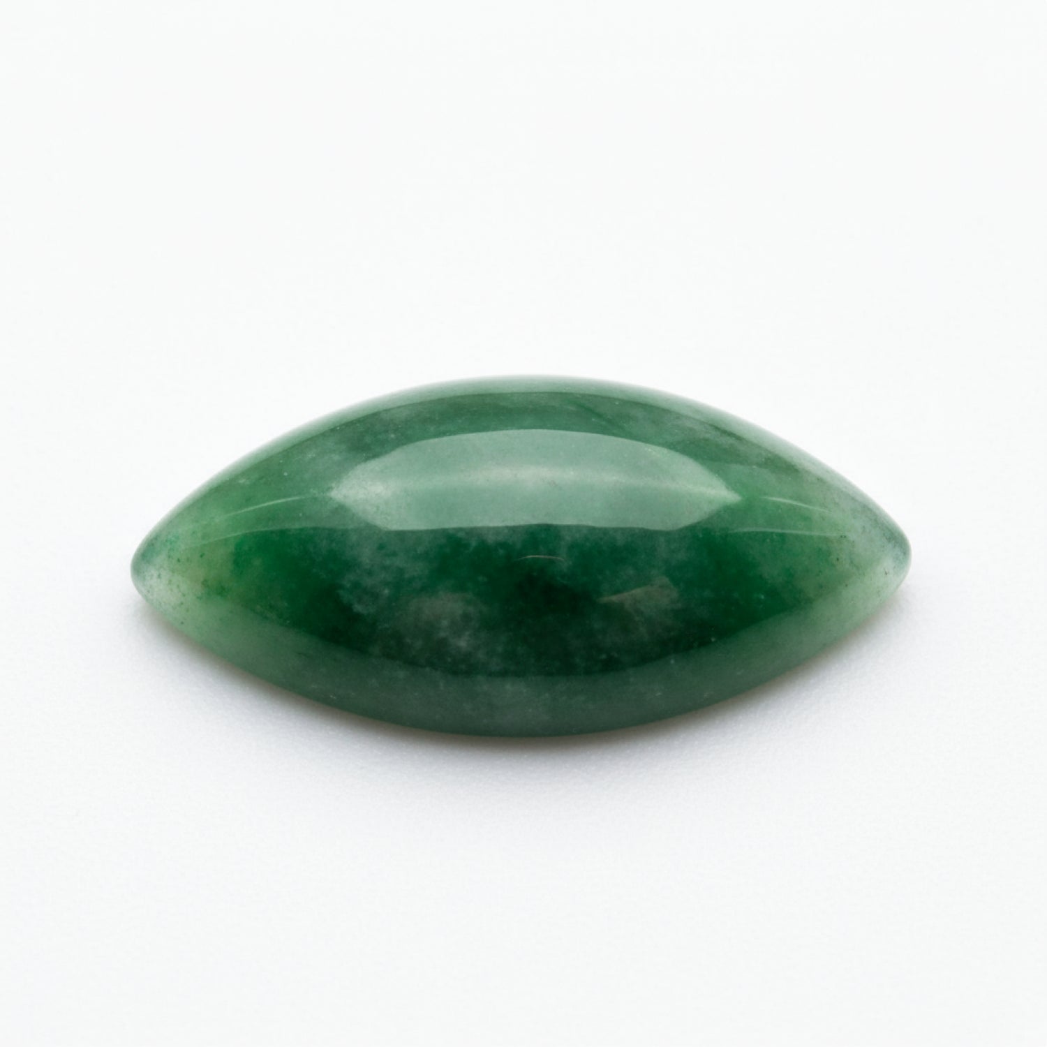 Green Jade 1PC Medium 7x14 MM Marquise  Cabochon Green Natural semi Precious Gems