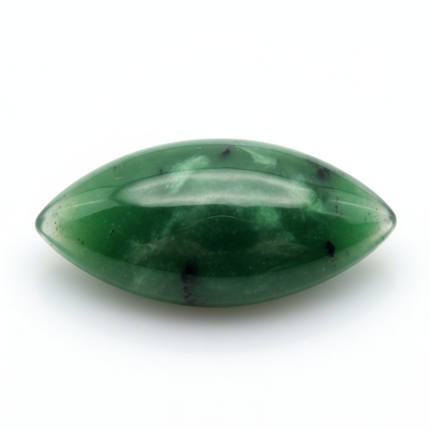 Green Jade 1PC Medium 7x14 MM Marquise  Cabochon Green Natural semi Precious Gems