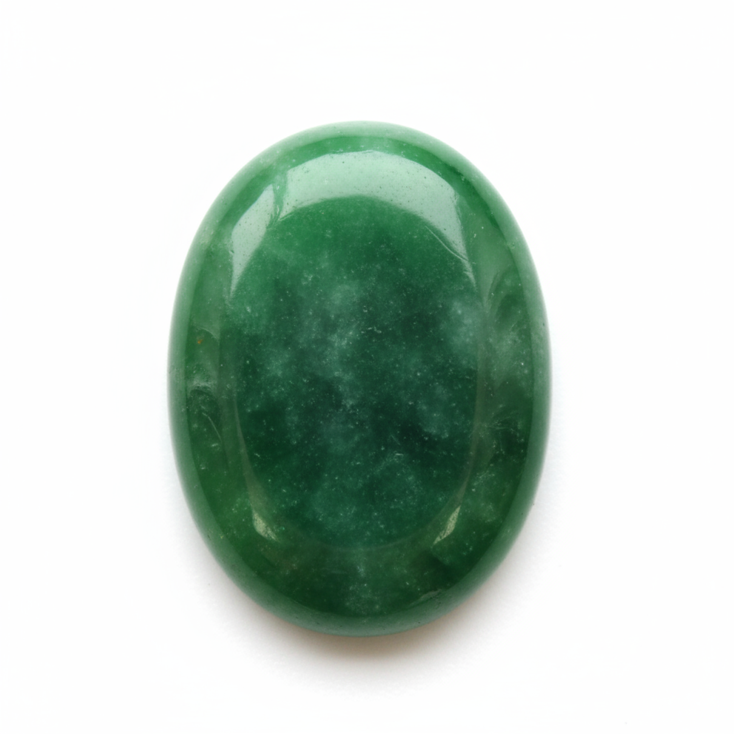 Green Jade 1PC Large 8x12 MM Oval Cabochon Green High-Quality semi Precious Loose Gems Главное изображение товара