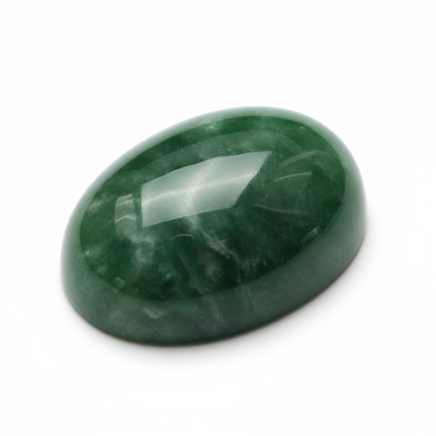 Green Jade 1PC Large 8x12 MM Oval Cabochon Green High-Quality semi Precious Loose Gems Второстепенное изображение товара
