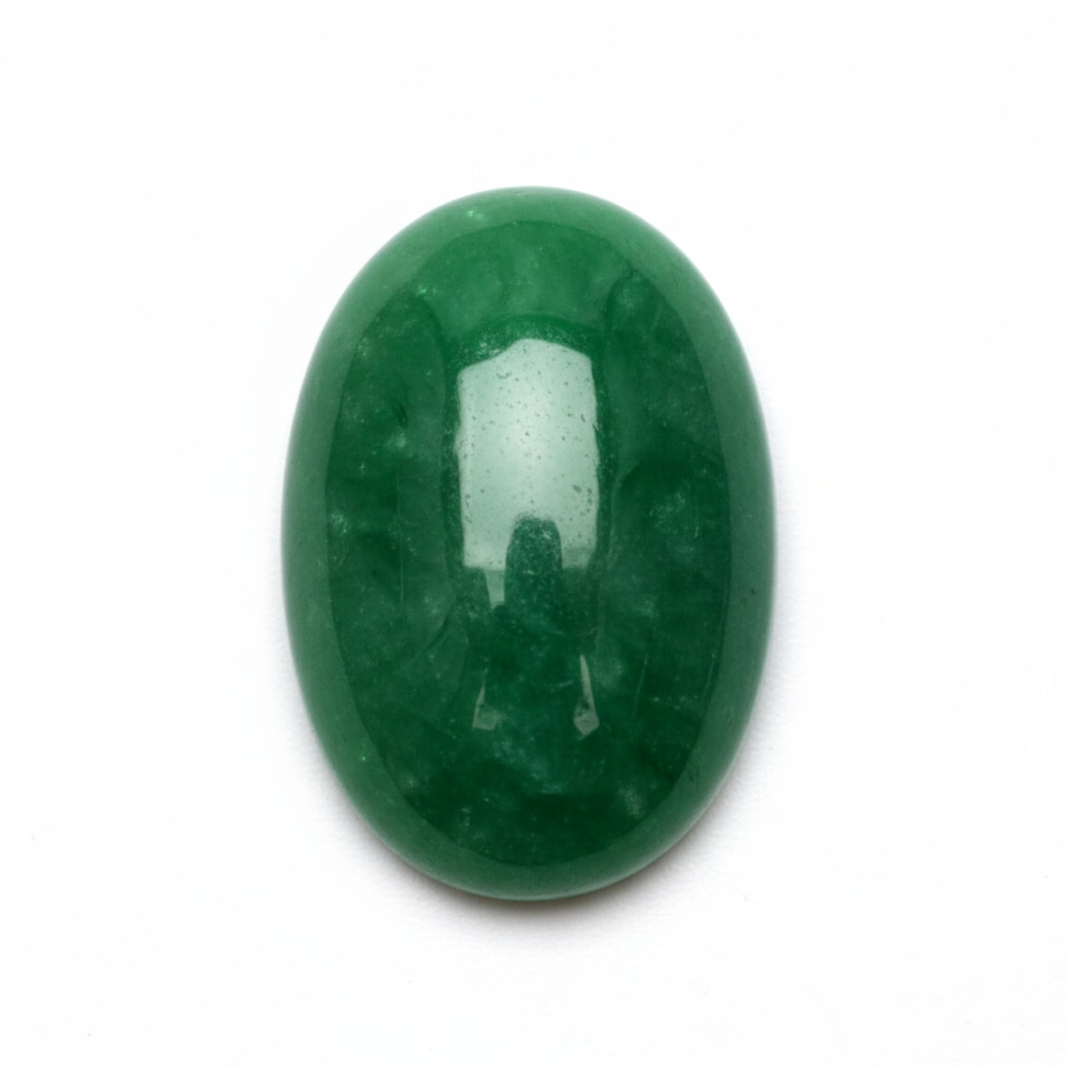 Green Jade 1PC Large 9x11 MM Oval Cabochon Green Fine semi Precious Gems