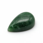 Green Jade 1PC Small 7x9 MM Pear Cabochon Green Natural semi Precious Loose Gemstone