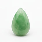 Green Jade 1PC Large 9x11 MM Pear Cabochon Green Pure semi Precious Precious Gemstone