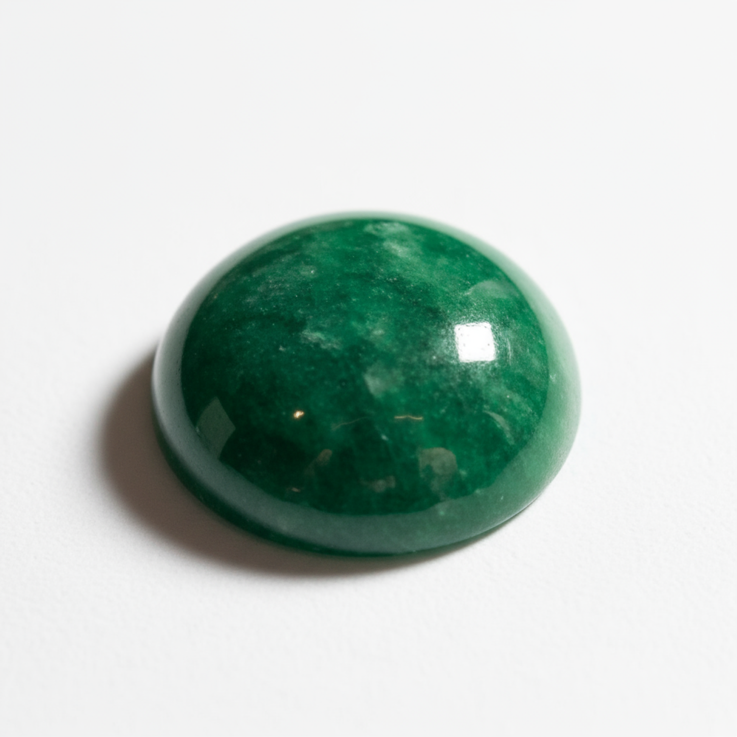 Green Jade 1PC Small 7x7 MM Round Cabochon Green Superior semi Precious Semi Precious Gemstone Immagine secondaria del prodotto