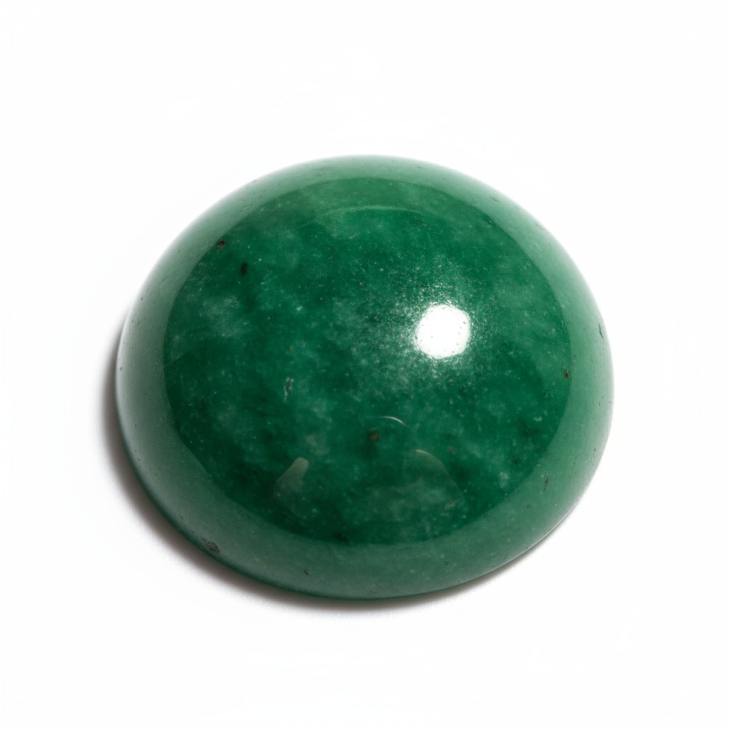 Green Jade 1PC Small 8x8 MM Round Cabochon Green Pure semi Precious Precious Gemstone
