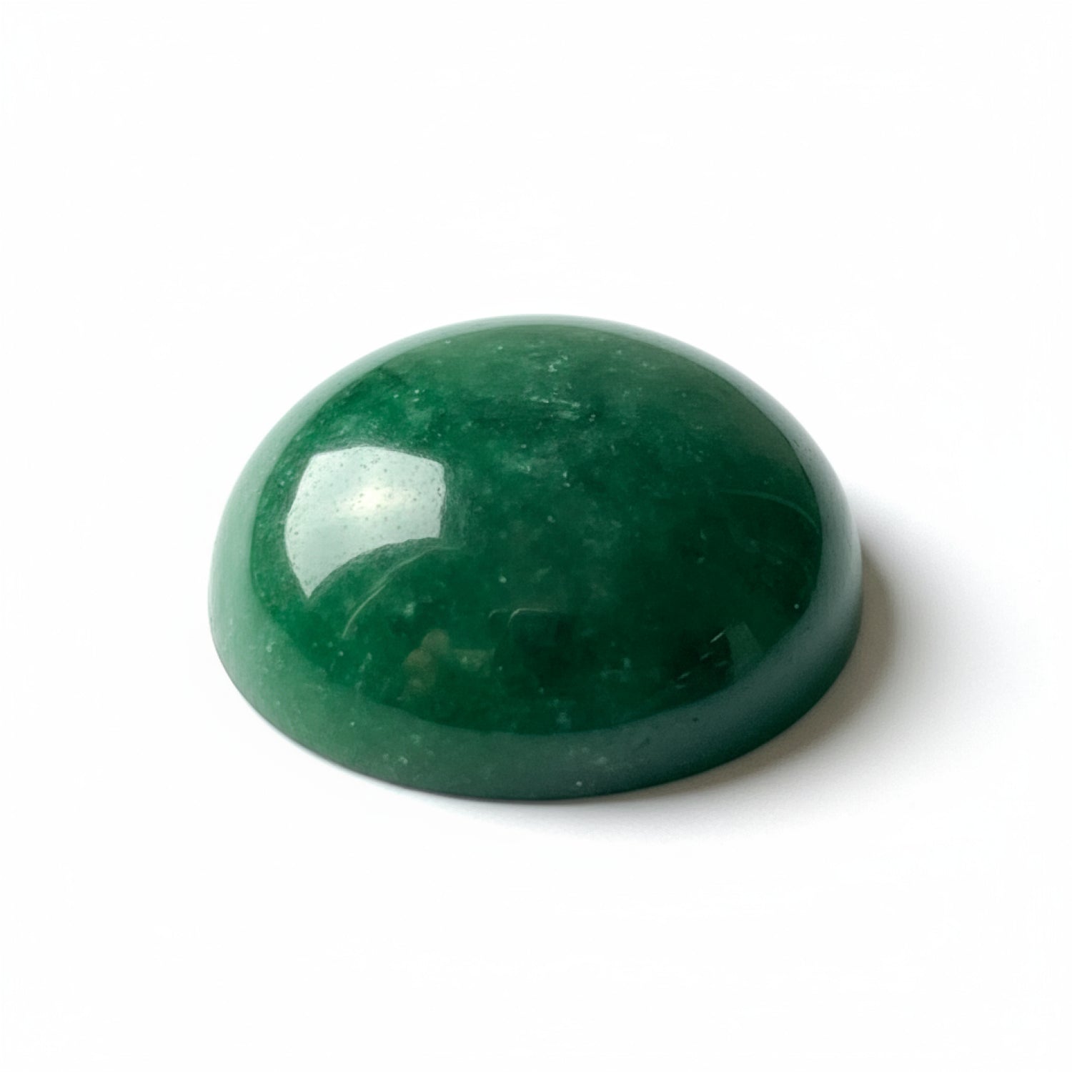 Green Jade 1PC Small 8x8 MM Round Cabochon Green Pure semi Precious Precious Gemstone