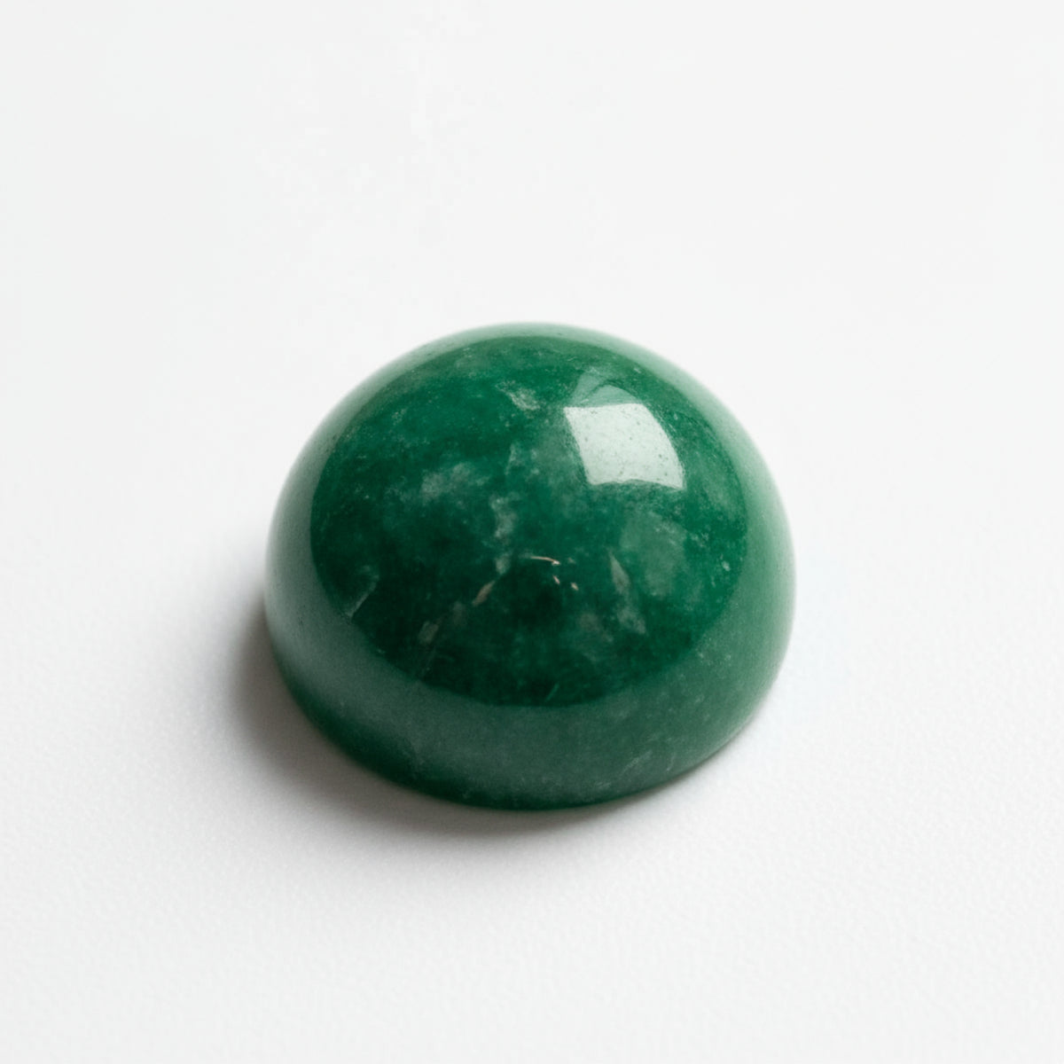 Green Jade 1PC Medium 9x9 MM Round Cabochon Green Fiery semi Precious Gems