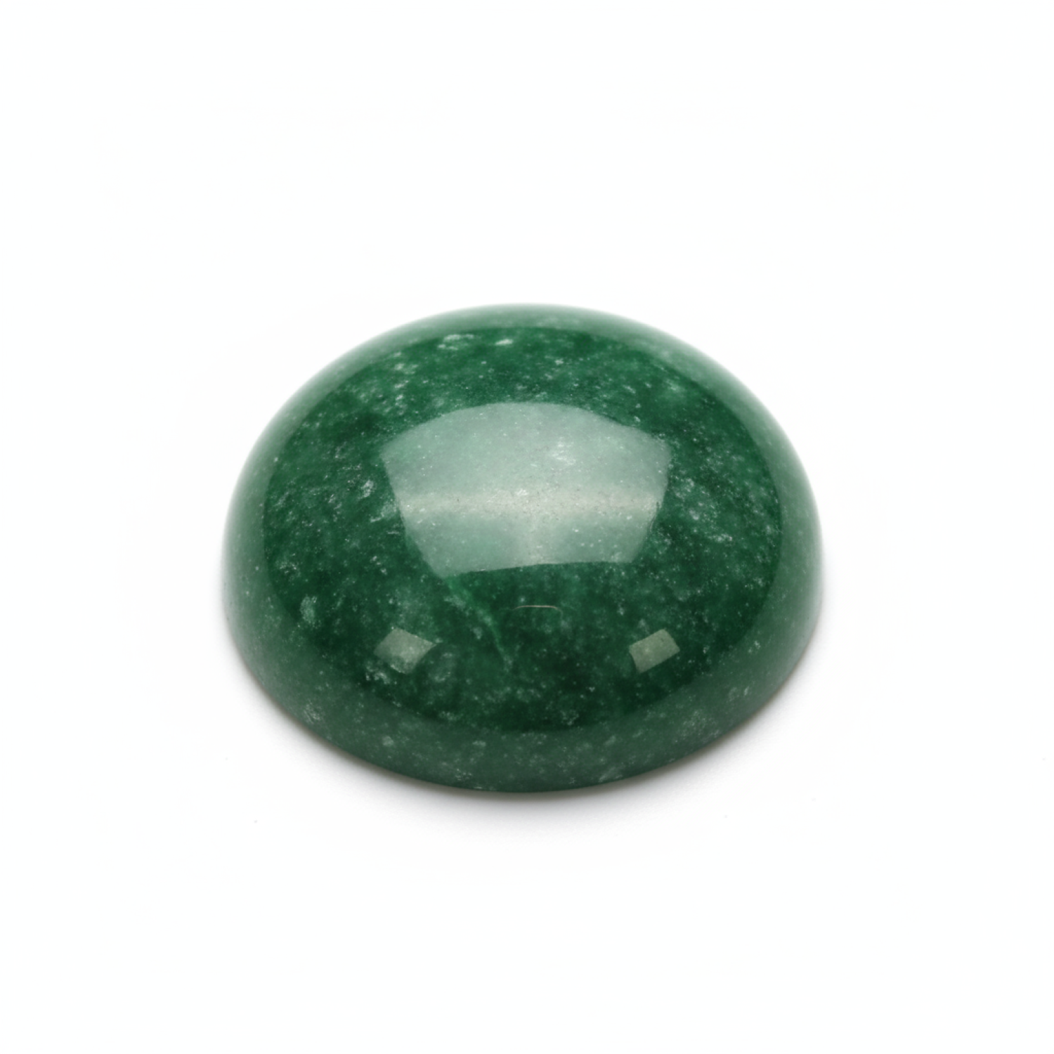 Green Jade 1PC Medium 9x9 MM Round Cabochon Green Fiery semi Precious Gems Secundaire afbeelding