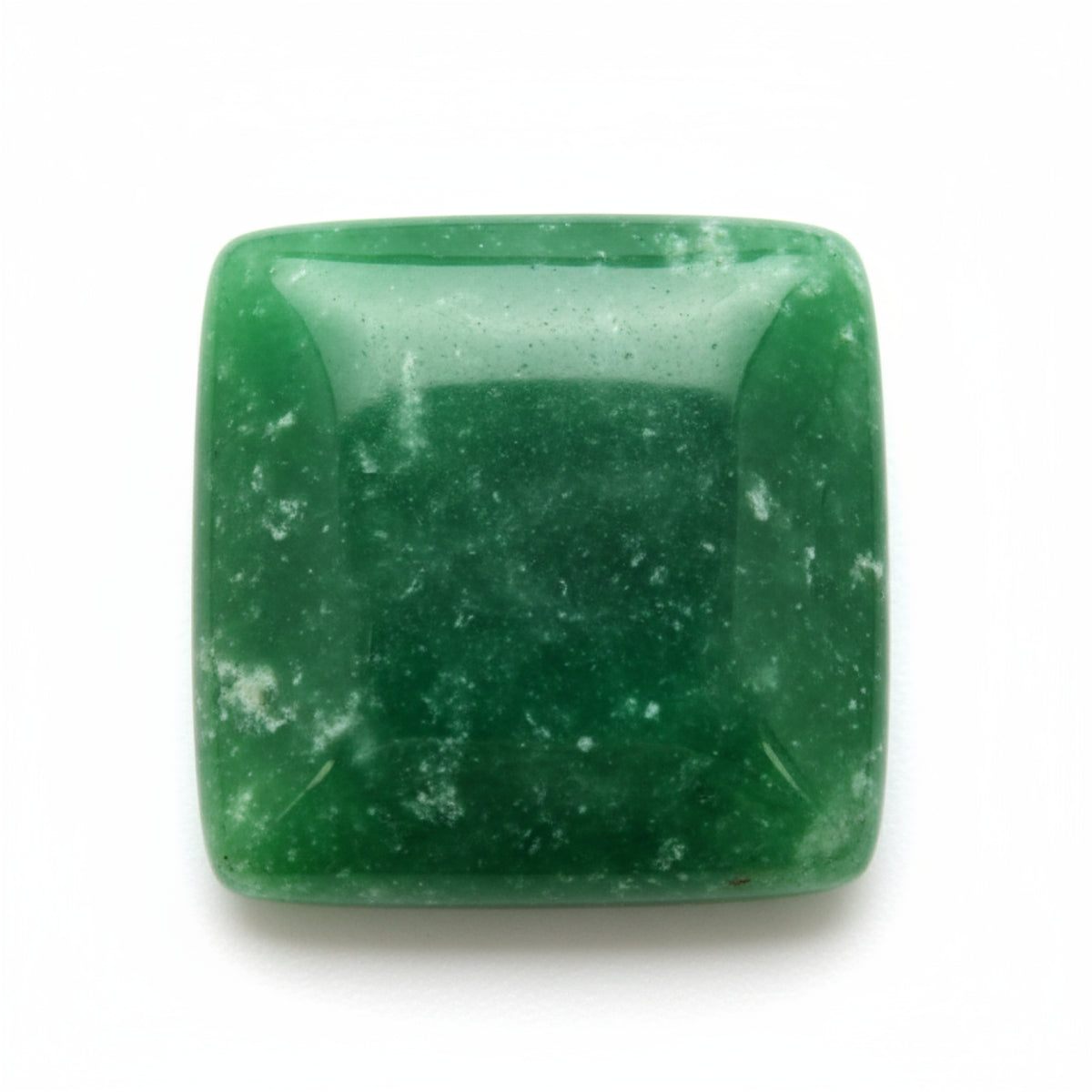 Green Jade 1PC Large 10x10 MM Square Cabochon Green Superior semi Precious Gems