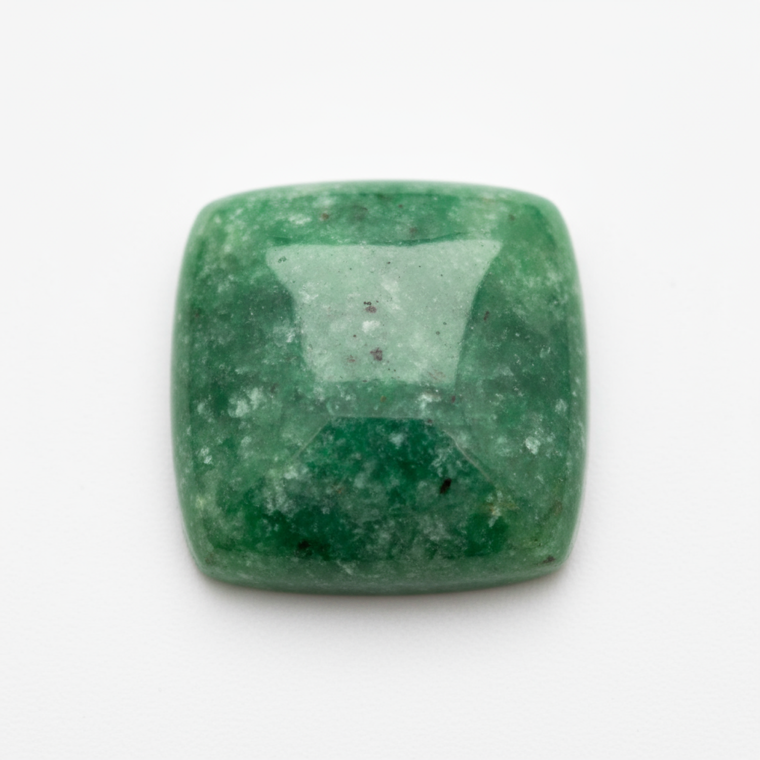 Green Jade 1PC Large 10x10 MM Square Cabochon Green Superior semi Precious Gems Secondary image