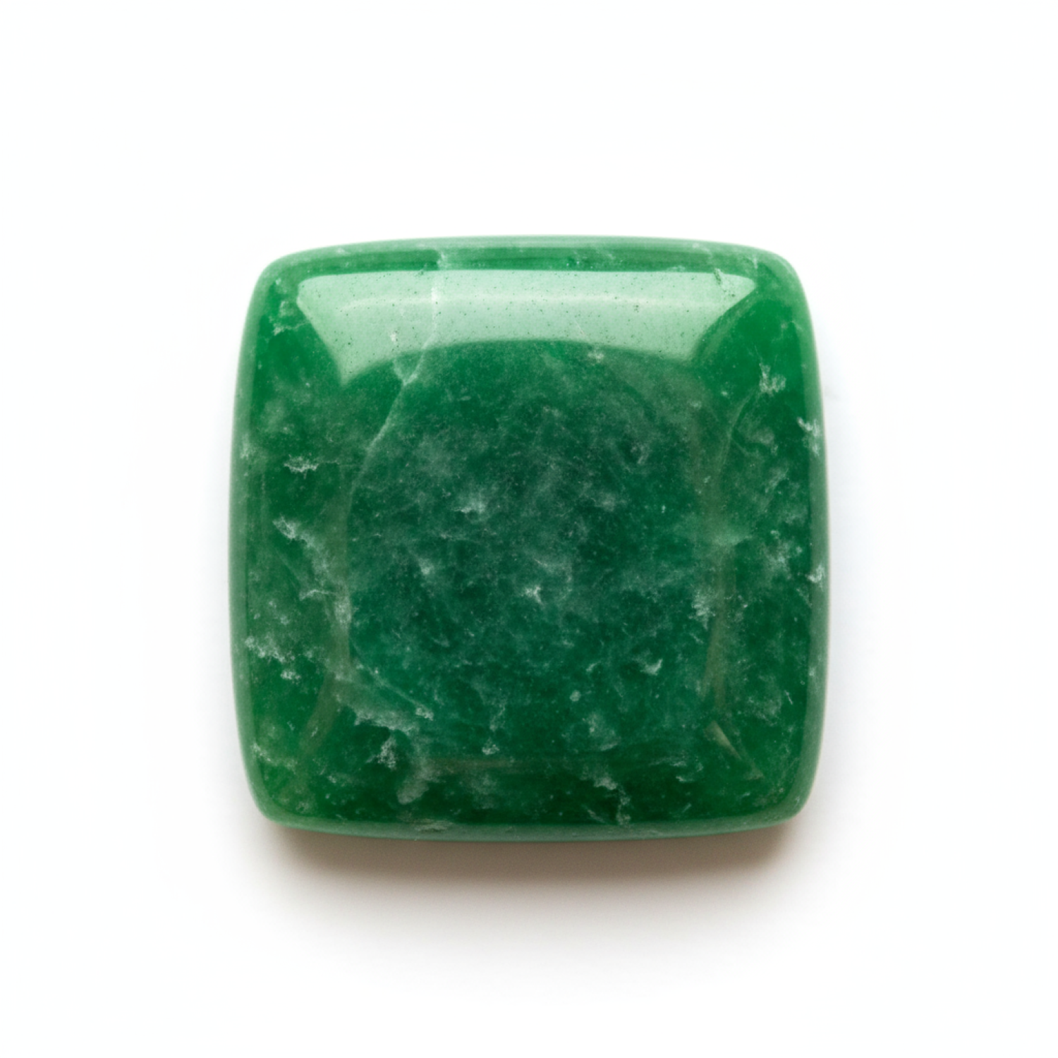 Grüner Jade 1 STK Kleiner 7x7 MM Quadrat Cabochon Grün Hochwertige Halbedelsteine Lose Edelsteine Hauptbild