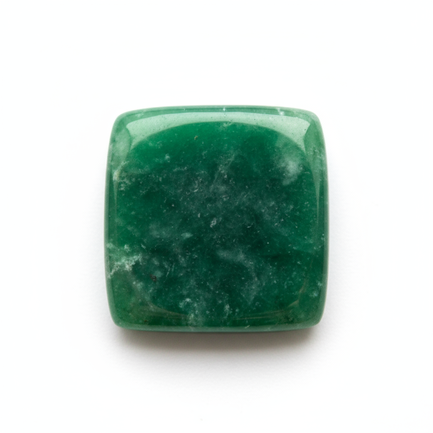 Green Jade 1PC Small 8x8 MM Square Cabochon Green Natural semi Precious Semi Precious Gemstone Immagine principale del prodotto