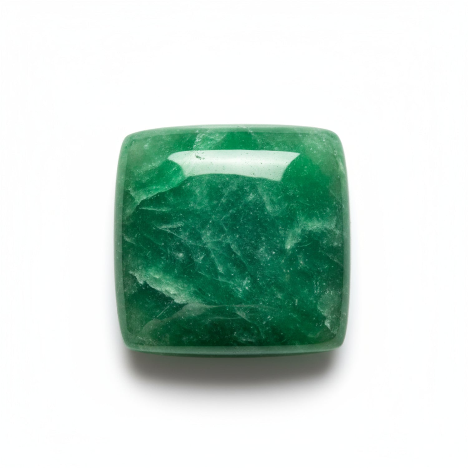 Green Jade 1PC Medium 9x9 MM Square Cabochon Green Genuine semi Precious Precious Gemstone
