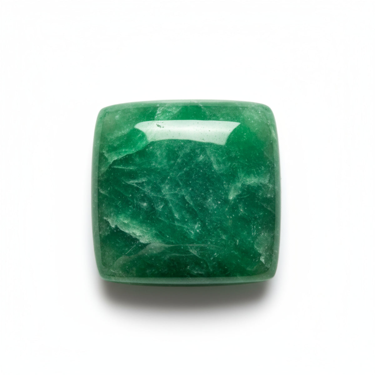 Green Jade 1PC Medium 9x9 MM Square Cabochon Green Genuine semi Precious Precious Gemstone