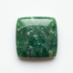 Green Jade 1PC Medium 9x9 MM Square Cabochon Green Genuine semi Precious Precious Gemstone