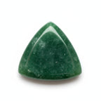 Green Jade 1PC Large 10x10 MM Triangle Cabochon Green Shine semi Precious Loose Gemstones
