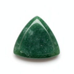 Green Jade 1PC Large 10x10 MM Triangle Cabochon Green Shine semi Precious Loose Gemstones