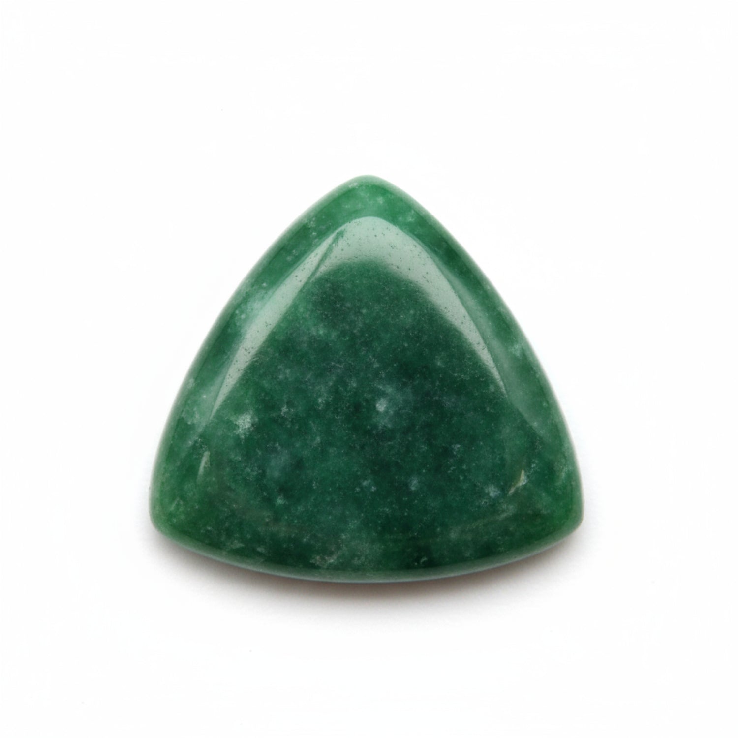 Green Jade 1PC Small 7x7 MM Triangle Cabochon Green Splendid semi Precious Gems