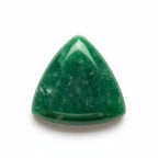 Green Jade 1PC Medium 9x9 MM Triangle Cabochon Green Lustrous semi Precious Loose Gemstone