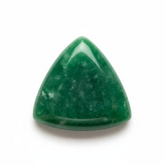 Green Jade 1PC Medium 9x9 MM Triangle Cabochon Green Lustrous semi Precious Loose Gemstone