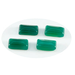 Green Onyx 1PC Small 6x12 MM Baguette Cabochon Green Natural semi Precious Semi Precious Gemstone