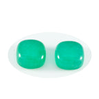 Green Onyx 1PC Small 8x8 MM Cushion Cabochon Green Pure semi Precious Loose Gems