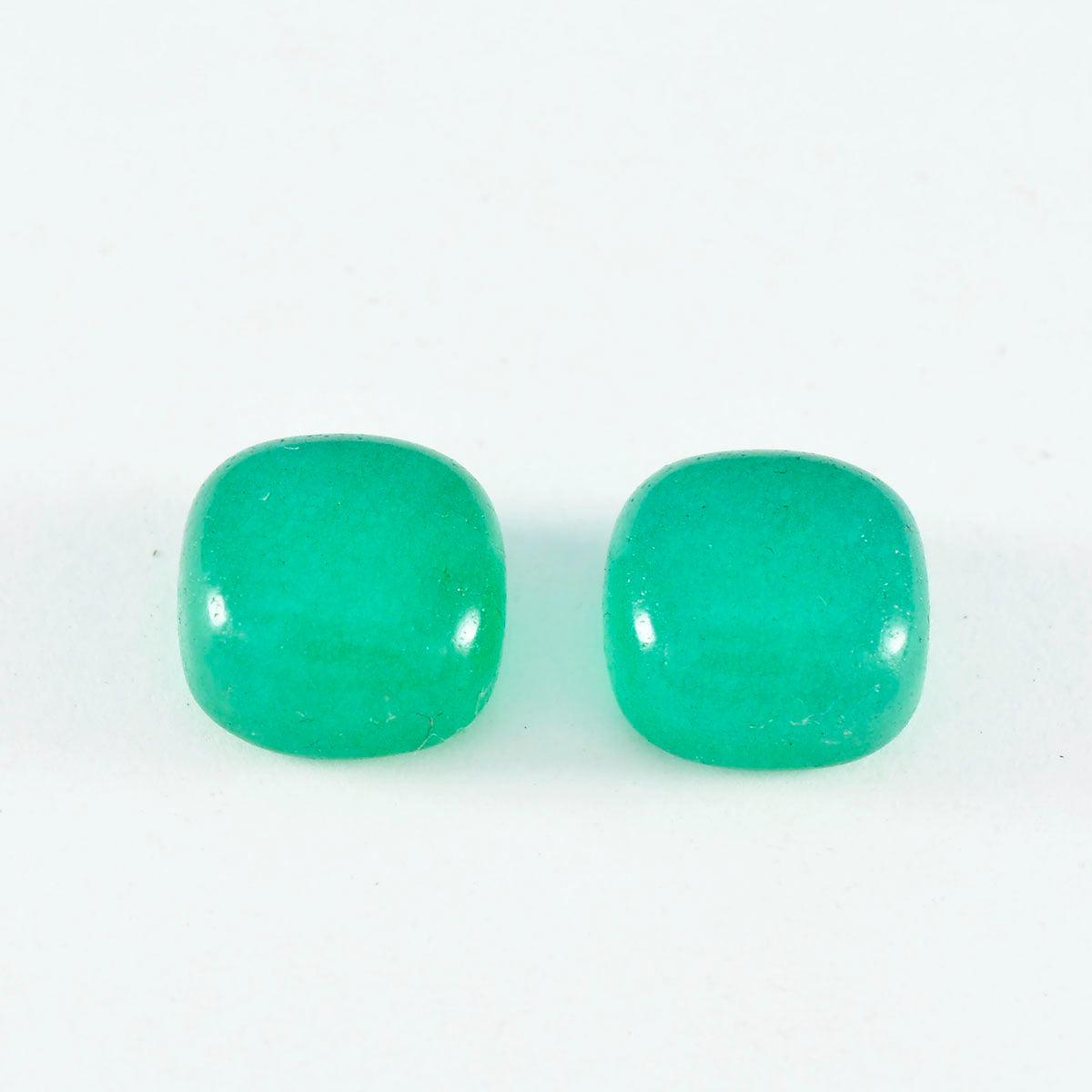Green Onyx 1PC Medium 9x9 MM Cushion Cabochon Green Fiery semi Precious Loose Gemstone