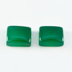 Green Onyx 1PC Large 10x12 MM Emerald Cabochon Green Brilliant semi Precious Loose Gemstones