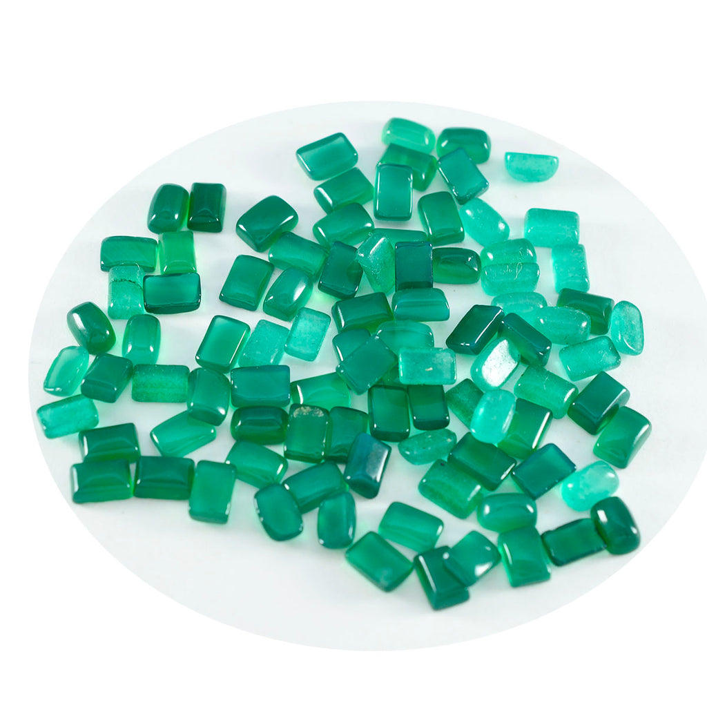 Green Onyx 1PC Large 8x12 MM Emerald Cabochon Green Fiery semi Precious Loose Gemstone