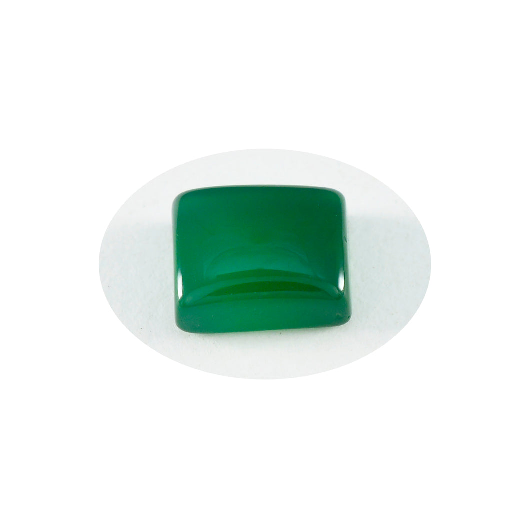 Green Onyx 1PC Large 9x11 MM Emerald Cabochon Green Pure semi Precious Loose Gems
