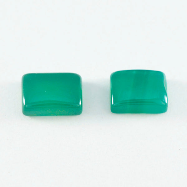 Green Onyx 1PC Large 10x12 MM Emerald Cabochon Green Brilliant semi Precious Loose Gemstones
